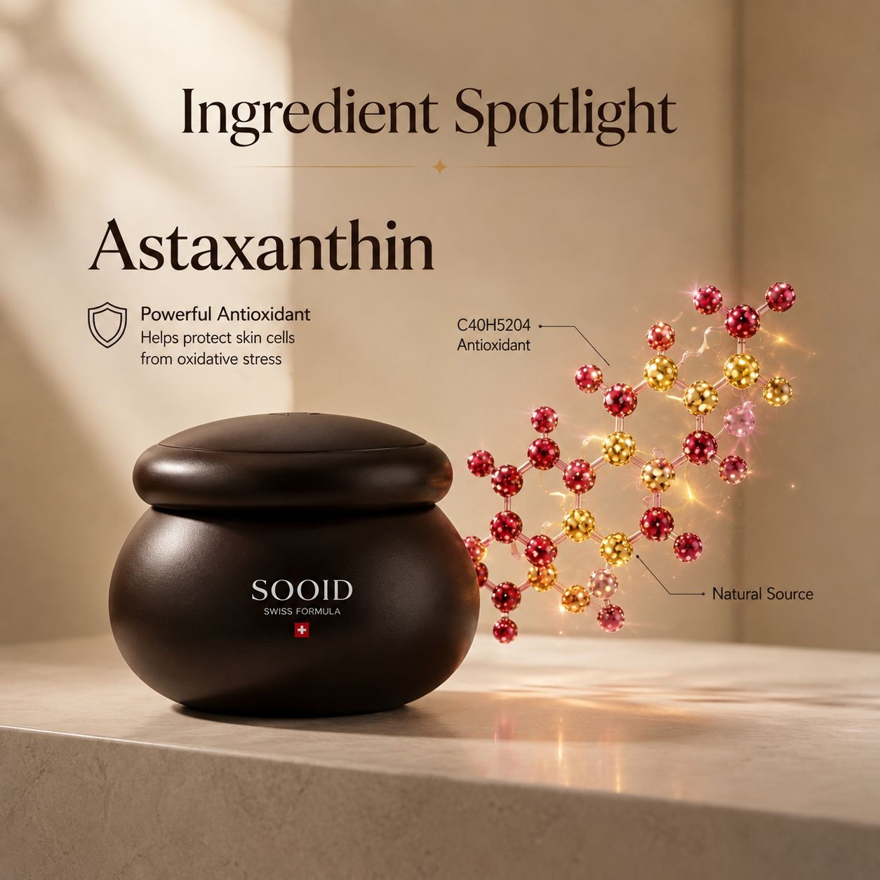 Ingredient spotlight: Astaxanthin molecular structure